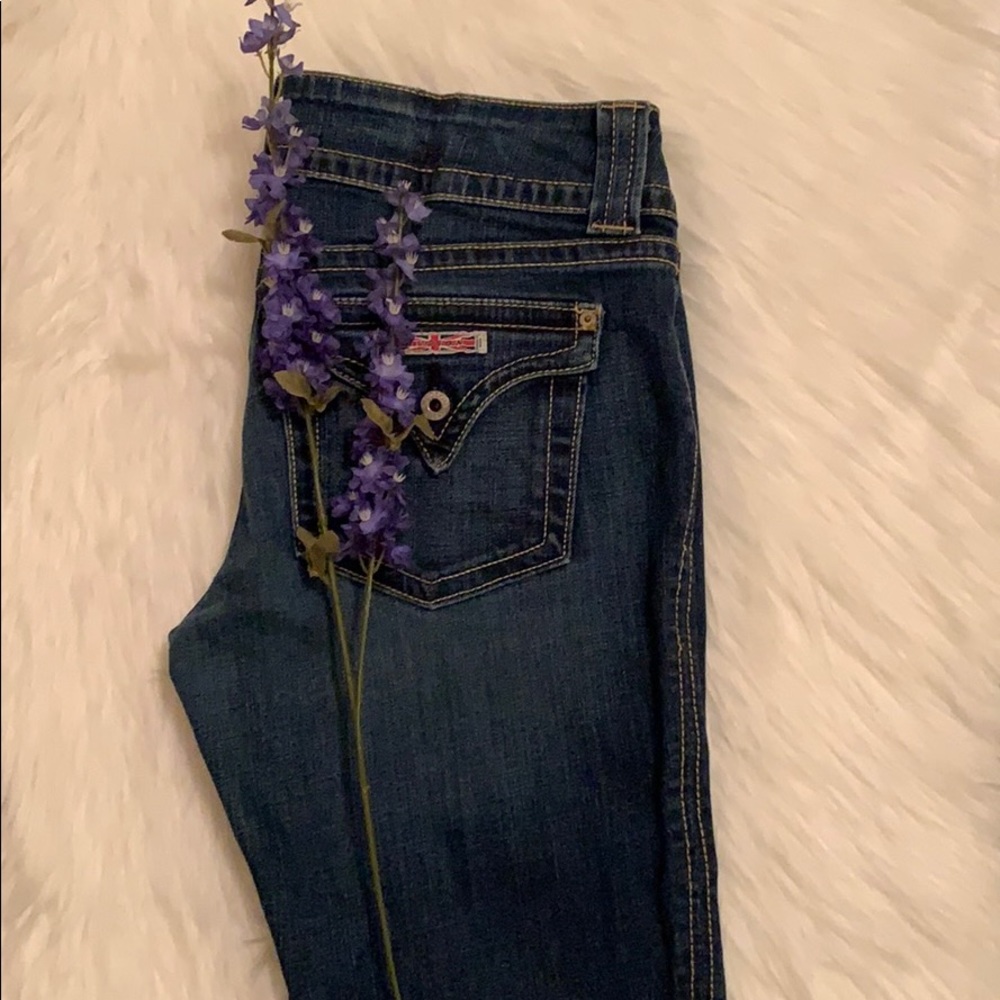 Hudson Signature Flap Pocket Bootcut Jeans